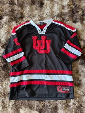 Colosseum Men’s Black, Red & White Hockey-Style Jersey
